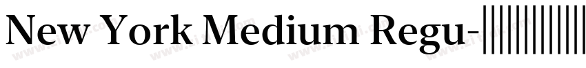 New York Medium Regu字体转换